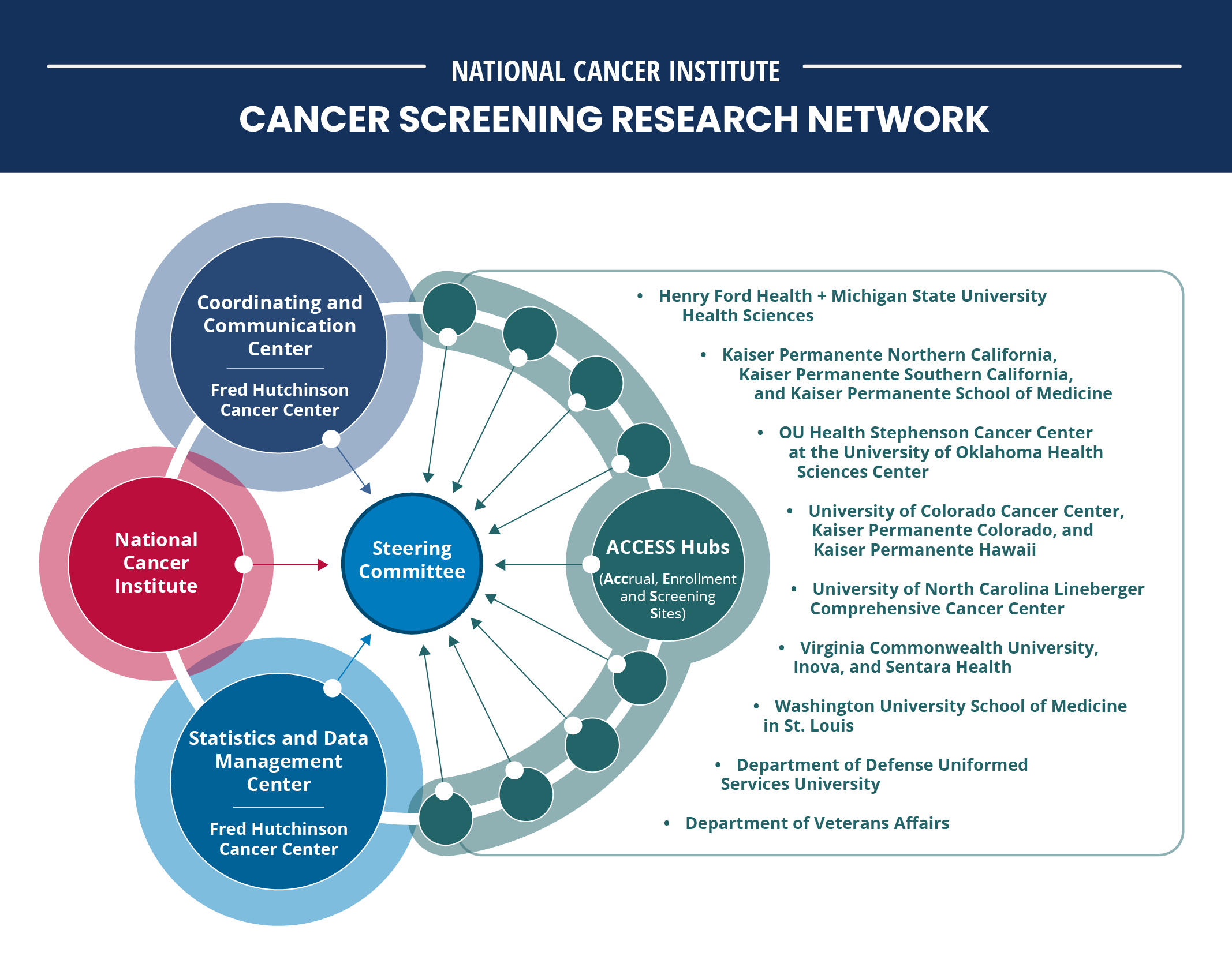 Cancer Screening Research Network Structure