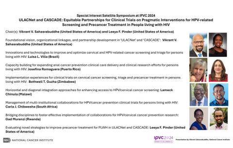 Presentation titles and speakers for ULACNet and CASCADE Special Interest Satellite Symposium at IPVC 2024