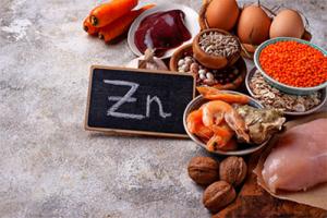 An image of different foods that are high in Zinc.