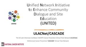 Cover slide of the ULACNet UNITED Session 7