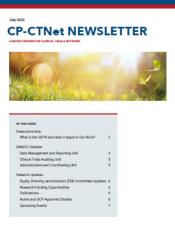 Cover of the July 2022 issue of the CP-CTNet Newsletter
